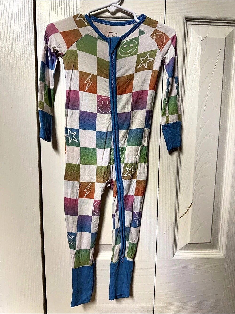 Little Sleepies Ombre Cheery Checks zippy 6-12 Months